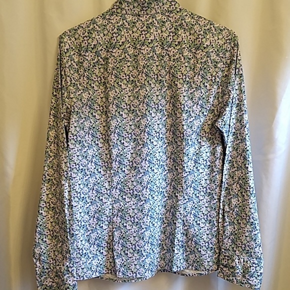 LL Bean Floral Stretch Blouse - Picture 3 of 9